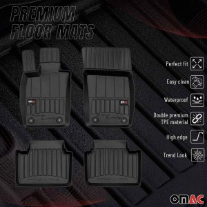 Porsche Panamera Floor Mat - Omac - Premium TPE - Black - '17-'23